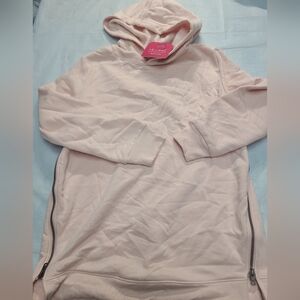 Hooded Nursing Maternity Sweatshirt Isabel Maternity Blush Size XS